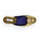 women's slippers CHARLESTON dark gold vintage leather